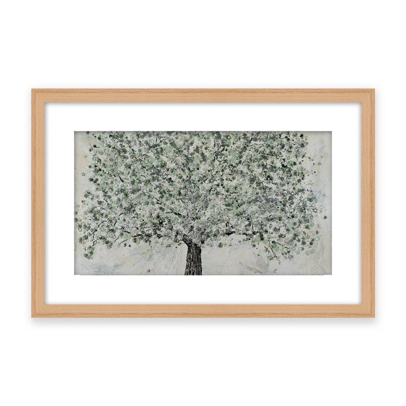 Nature Inspired "Radiant Renewal" Canvas Wall Art By , 16" H x 24" W, Framed Matted Print, Beige