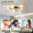 Garibald 33'' Ceiling Fan with 6 LED Lights