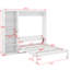 Grand lit escamotable avec tablettes-792903130