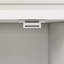 Buffet avec rangement, grande armoire de rangement pour la cuisine avec 1 tiroir et 4 portes, café moderne pour la salle à manger, blanc