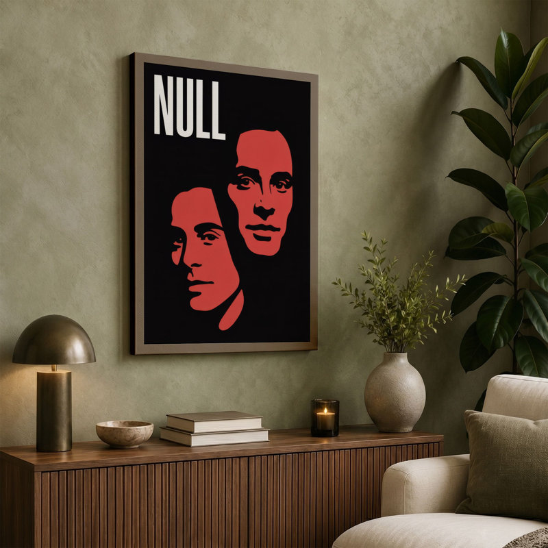 Null Modern - Wrapped Canvas, 18x12 - 45.7 x 30.5 cm, Ochre Border