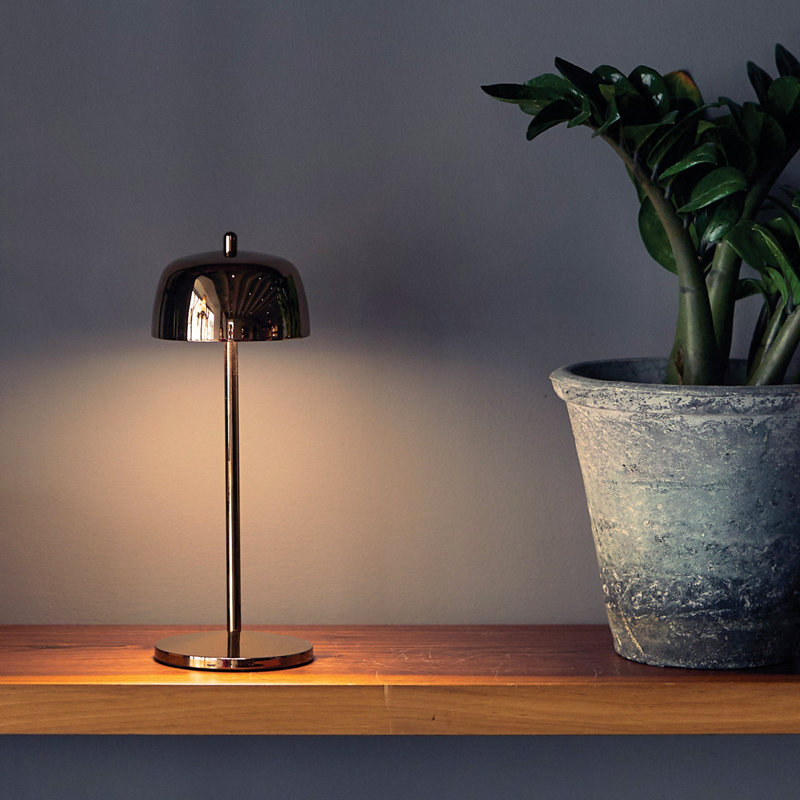 Theta Pro Table Lamp, Polished Rose Gold