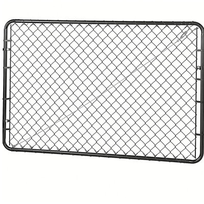 Chain Link Fence Gate Fit 2.2-6 x 6 ft Adjustable Garden Gate Posts Not Included