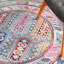 Tapis rouge / gris / bleu Wilbar-619560680
