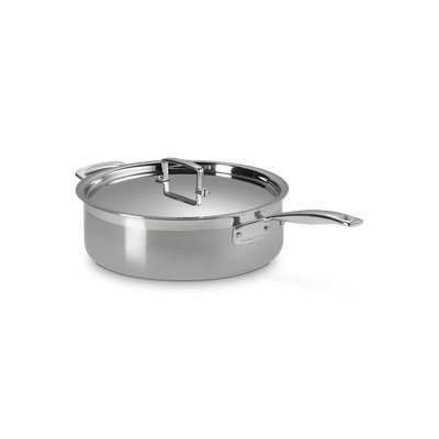 Le Creuset Classic Stainless Steel Round Saute Pan With Lid, 6 Qt.