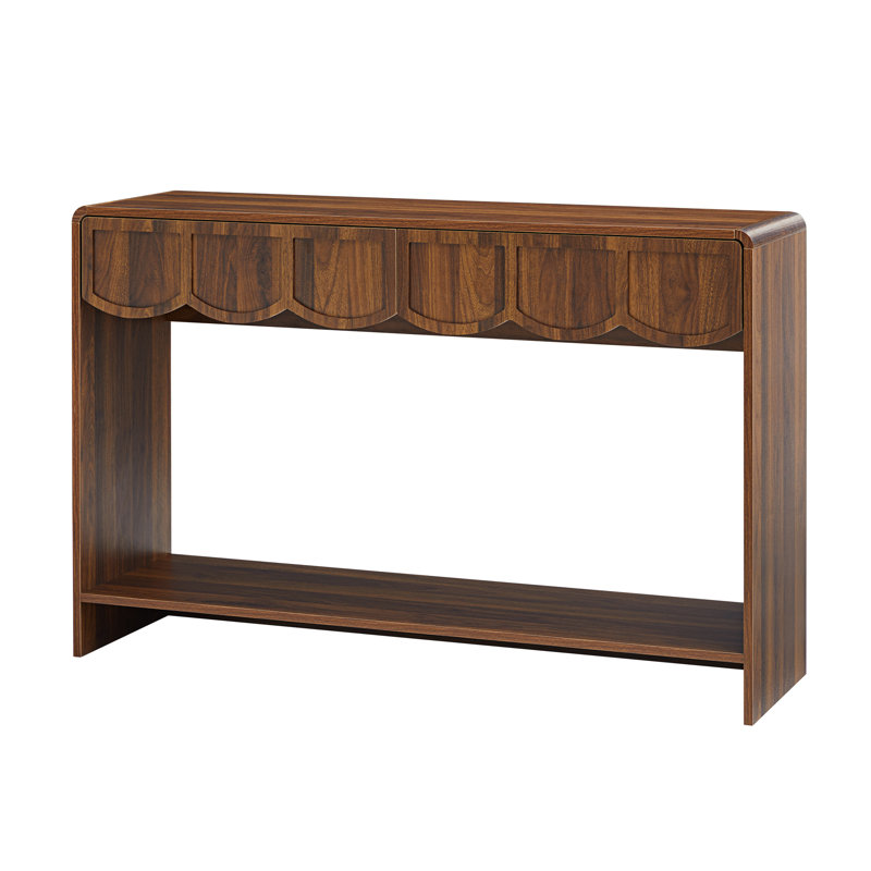 Console Table, Walnut, 31.5" H x 43.31" W x 11.81" D