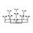 9'' H Metal Tabletop Candelabra