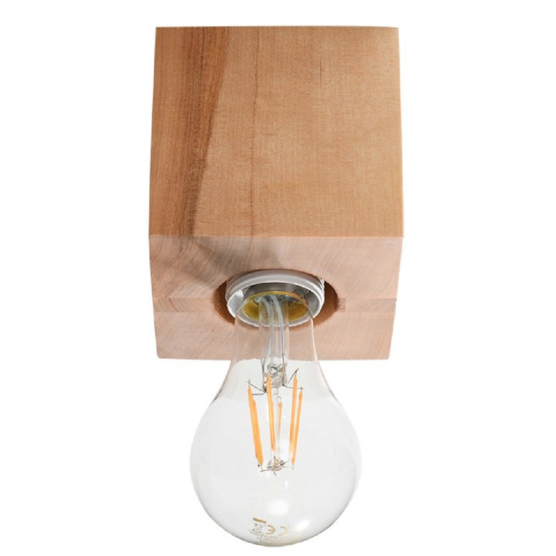 Bang Flush Mount, Wood