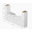  Dessus de meuble-lavabo double 126 po avec comptoir en bois massif Carrara-2043524379