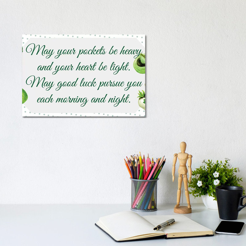 St. Patrick's Day Collection C by Melissa Wang - Gallery-Wrapped Canvas Giclée on Canvas, 20.32 cm H x 30.48 cm W, Canvas