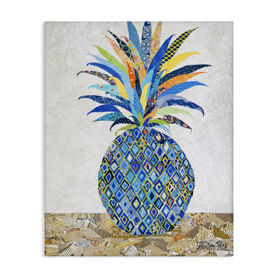 Art mural en mosaïque à motif d'ananas par Jennifer Peck