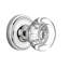 Classic Rosette with Round Clear Crystal Door Knob-42097747-42097739
