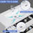 72-Inch Gloss White Wall-Mounted Floating Bath Vanity With Double White Solid Surface Sink Top-778860498