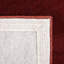 Tapis rouge / brun en laine touffeté à la main Deco-21412617