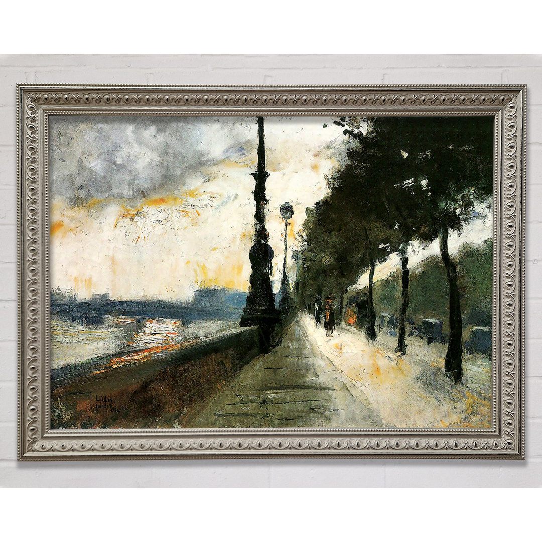 Waterloo Bridge In The Sun By Lesser Ury - Einzelbildrahmen Druck