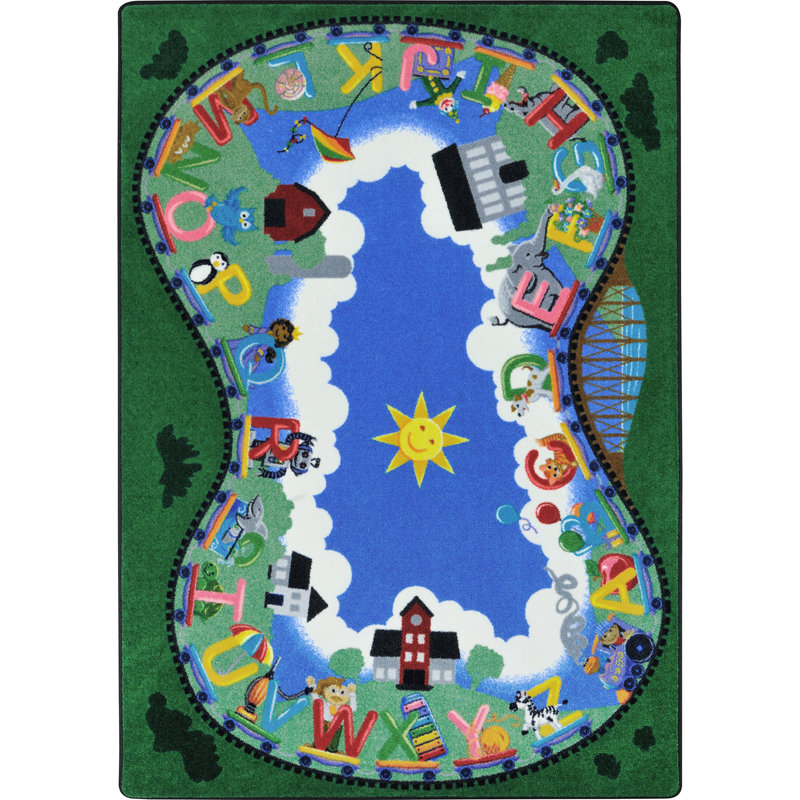 Tapis Alphabet, Rectangle 5 pi 4 po x 7 pi 8 po