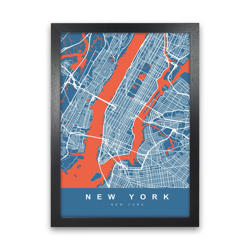New York I - Print, Black Paper, 34cm H x 25cm W x 3cm D
