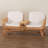 Caislin Bohemian Light Honey Rattan Tete-A-Tete Sofa