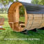 Sauna extérieur en cèdre traditionnel pour 4 à 6 personnes avec porche, chaufferette électrique 9 kW, contrôle Wi-Fi, lumières DEL Backyard Discovery Paxton