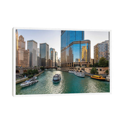 Chicago Riverside 1 Piece Wall Art on Canvas