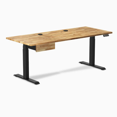 Medina Adjustable Height Solid Wood Steel Standing Desk
