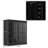 4 Glass Doors Media Storage Cabinet