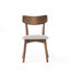 Chaise de salle à manger rembourrée avec pieds en métal (ensemble de 2)-900935079