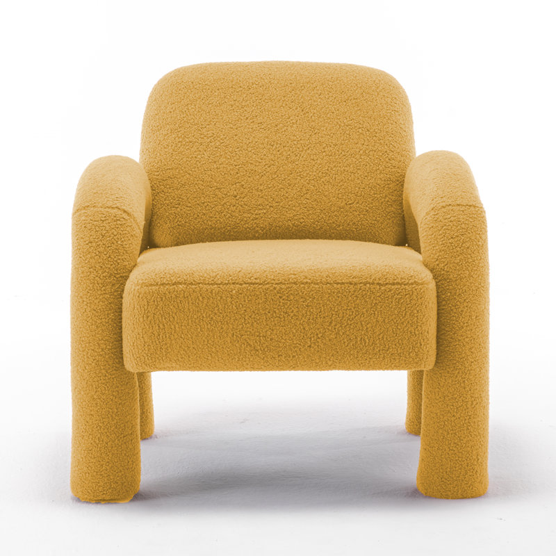 Upholstered Armchair, Black 100% Polyester