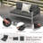 2-Person Contemporary Sofa Chair With WPC Armrests For Balcony Backyard Porch