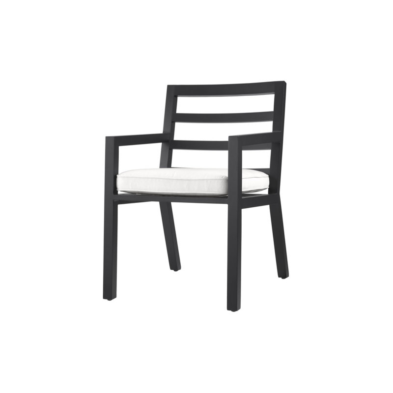 Delta Outdoor Dining Armchair, Black