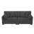 Maelina Upholstered Gray Corduroy Modular Sofa with Pillow Back and Solid Wood Legs-63604693