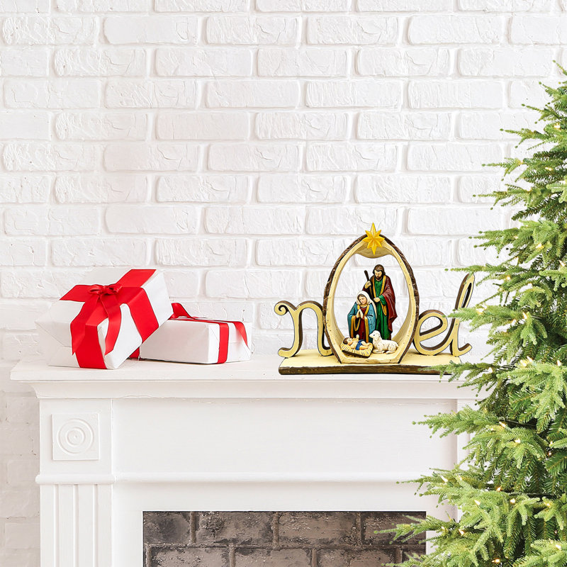 Scène de Noël lumineuse 8,5 po