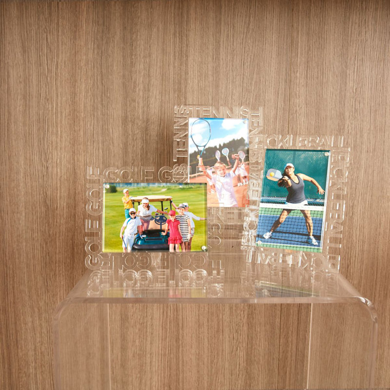 Clear Floater Picture Frame with Mat