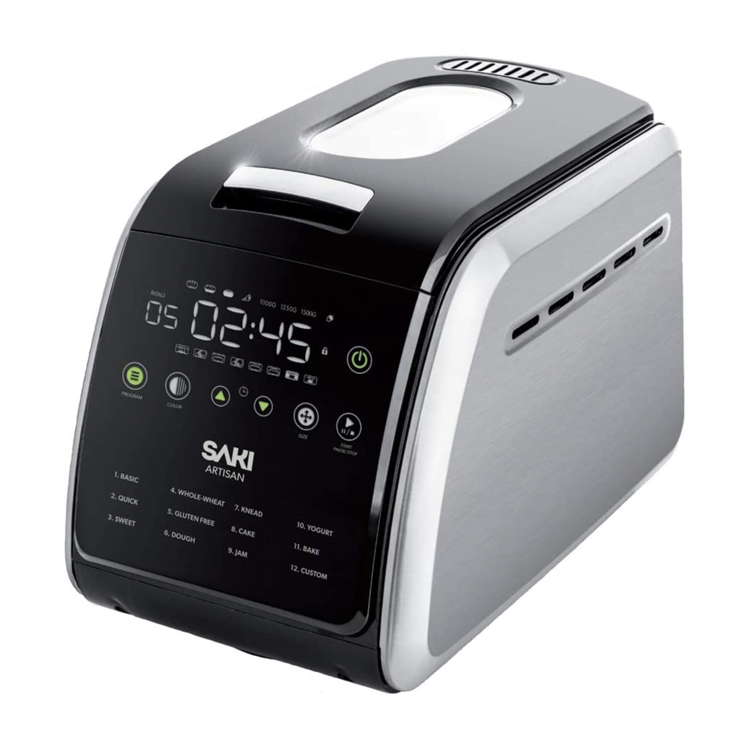 Cook's Essentials 850 1.5-lb Stainless Steel Bread Maker Black