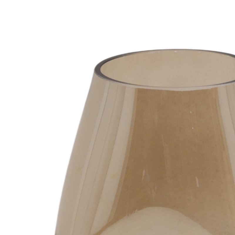 Vase Aviana champagne, H 9,06 po x l 6,3 po x P 5,91 po