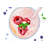 Strawberry & Raspberry Smoothie Print | Kitchen Decor Art