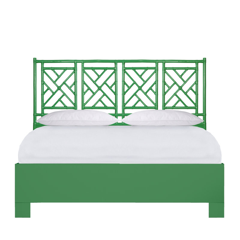 Lit plateforme Chippendale, Très grand, Vert vif