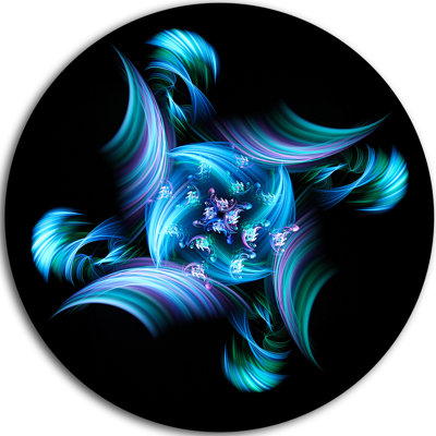 " Multi-Colored Blue Stained Glass " Graphic Art Print