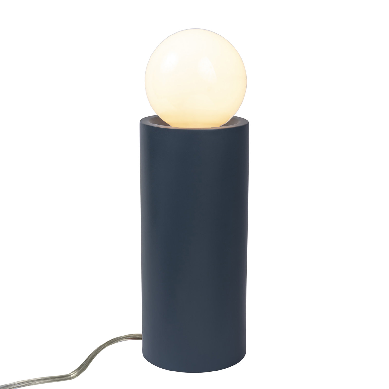 Rachid Ceramic Torchiere Lamp, 16.5" H x 5.5" W x 5.5" D, Midnight Sky