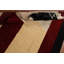 Tapis géométrique marron / gris / noir en laine noué à la main 6 pi 6 po x 9 pi 5 po Geometric