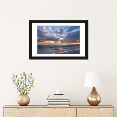 «Beach Landscape at Sunrise», reproduction de photo sur toile