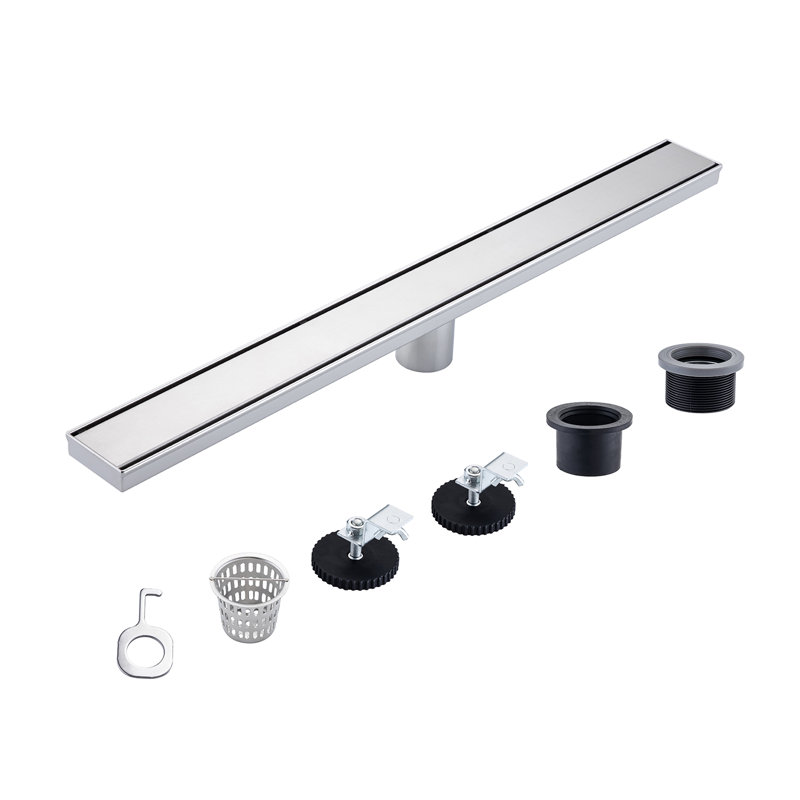 Grille linéaire de 28 po de largeur, Nickel brossé