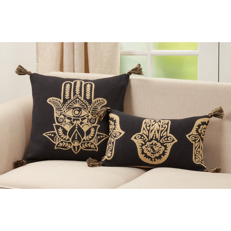Dinah Collection Embroidered Cotton Pillow Cover