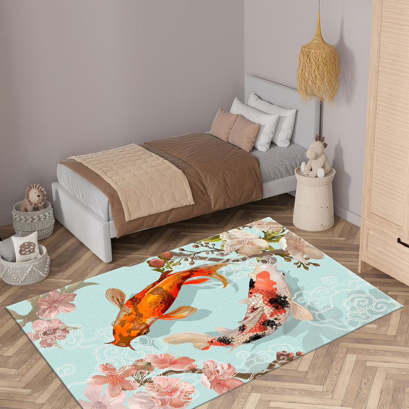 Artistic Non-Woven Soft Printed Rug with Modern Geometric Design for Home and Office Use, Runner 3'3" x 9'2"
