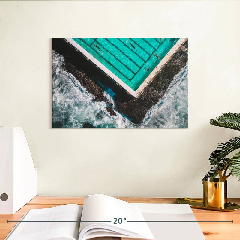 Rorry The Pool By The Beach, 8" H x 12" W