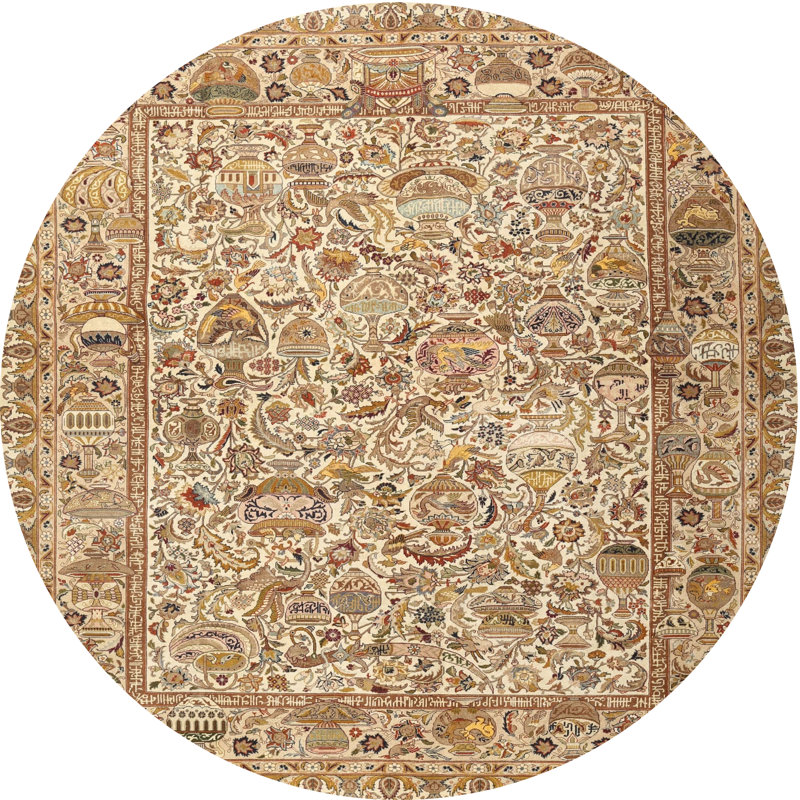 Citarella Oriental Indoor Rug, Round 5'