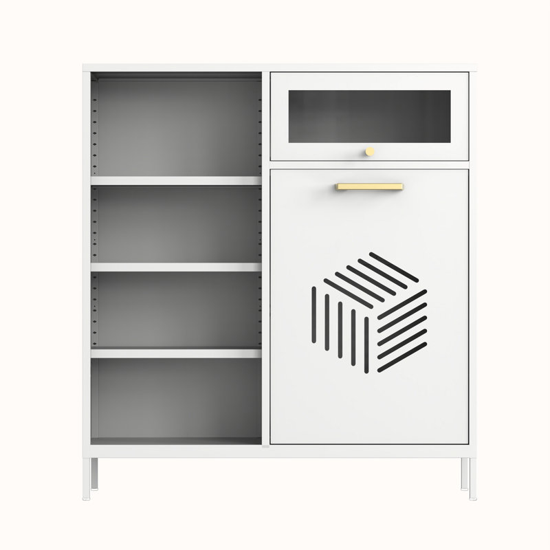 Armoire d'appoint en acier à 1 porte