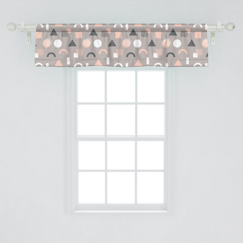 Cantonnière Ambesonne, ensemble de 2 œuvres d'art contemporain gris pâle