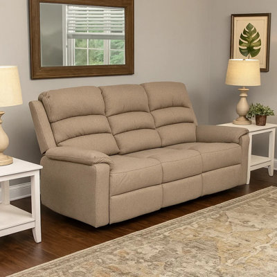 Aybri Upholstered 74'' Reclining Sofa