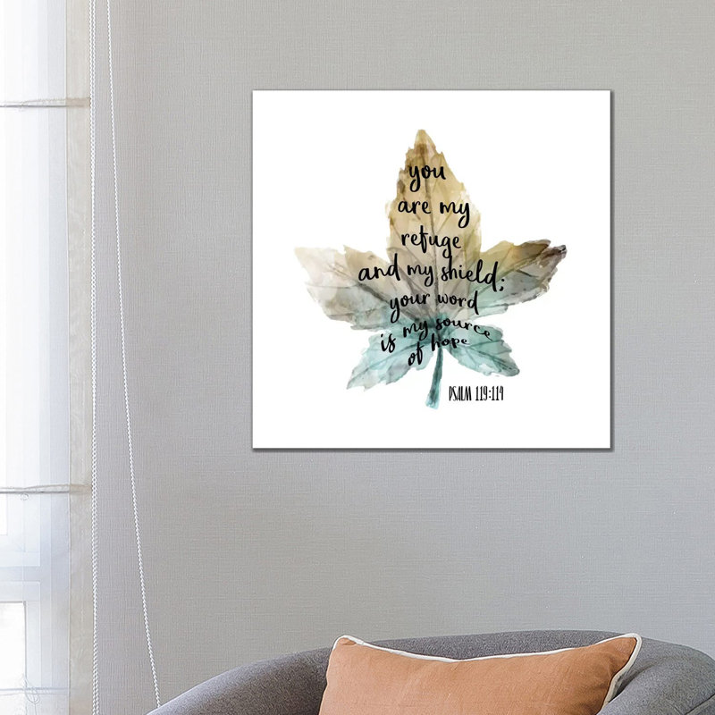 Psalm Leaf I by Kimberly Allen - Wrapped Canvas Print, 66.04 cm H x 66.04 cm W x 1.91 cm D